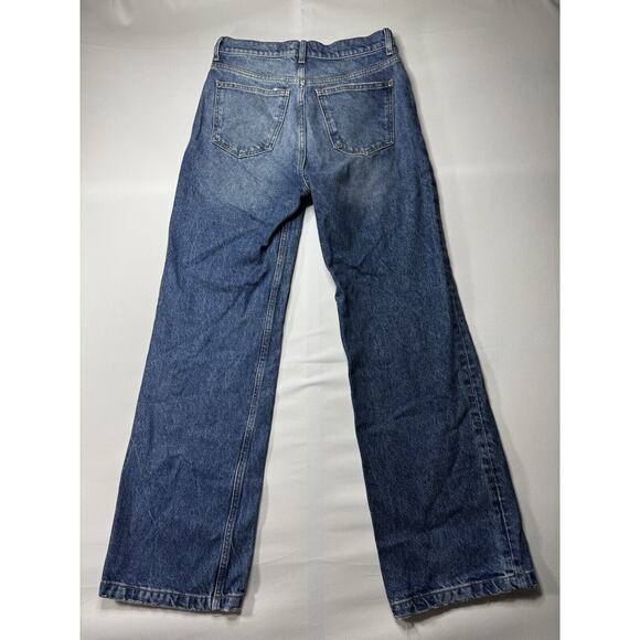 MNG Mango Denim Women's Wide Leg Blue Denim Jeans - Size 6 (29x30.5) - Picture 2 of 6